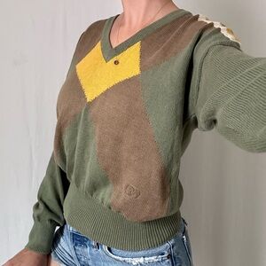 vintage gucci v neck sweater